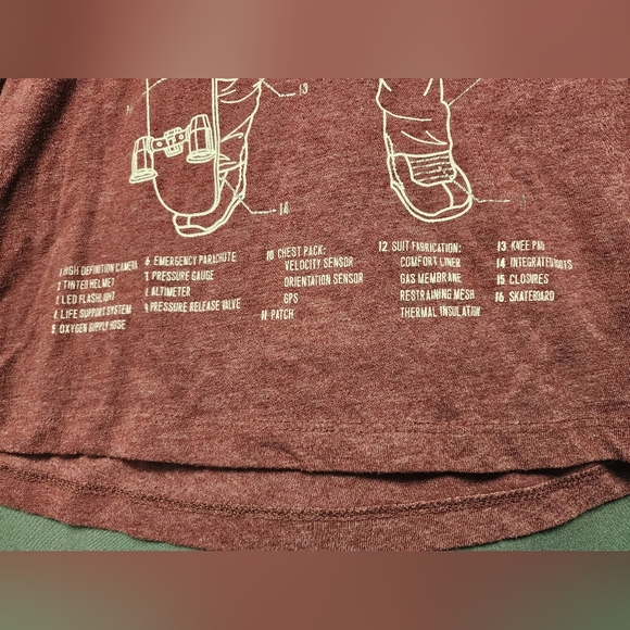 Boy's Space Explorer Shirt w/ An Astronaut and what he wears- size Medium (8) - Picture 3 of 4